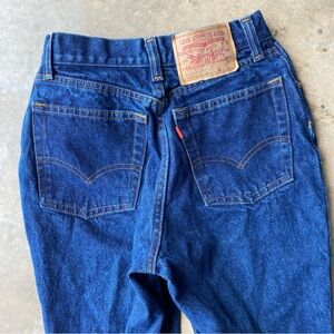 Vintage 80s Levi’s 505 red tab denim jeans barely worn made in USA 23” waist